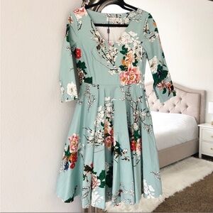 Chicwish Floral Midi Dress